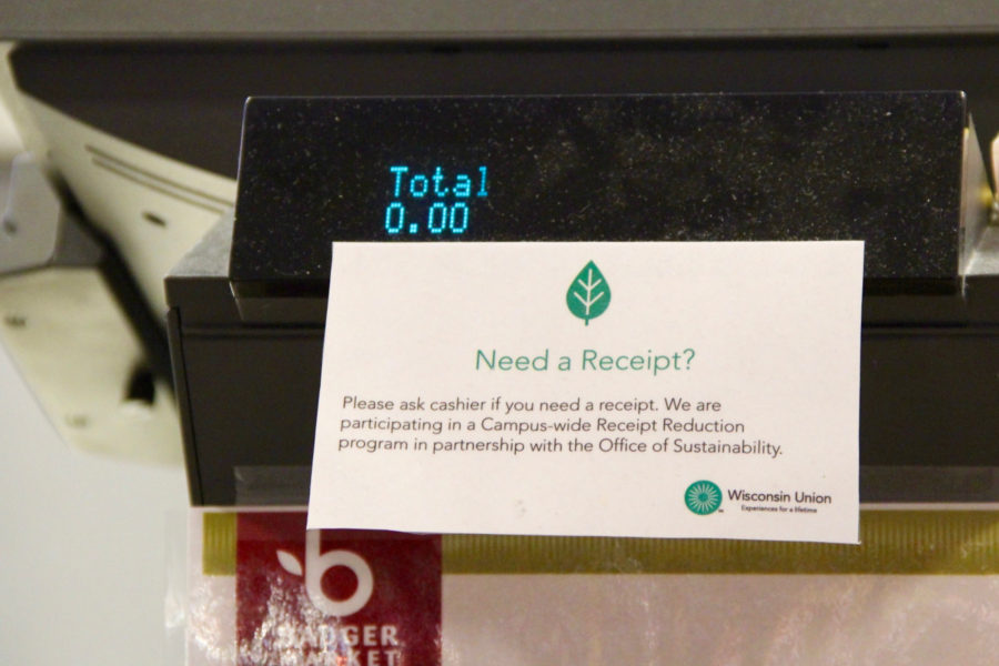 Union receipt signage