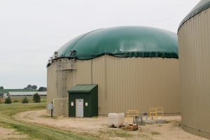 A digester tank at the Gundersen Envision facility. Photo by Trina La Susa.