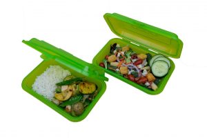 Reusable Ticket to Takeout containers. Photo by University Housing.