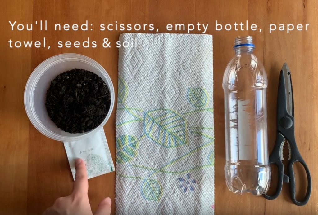 Youtube screenshot of sustainable planter DIY video