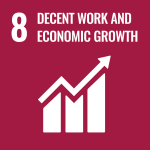 UN Decent Work and Economic Growth icon