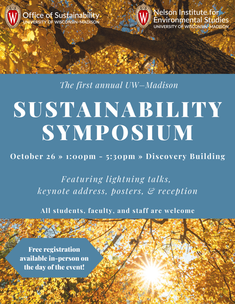 Sustainability Symposium – Office Of Sustainability – UW–Madison